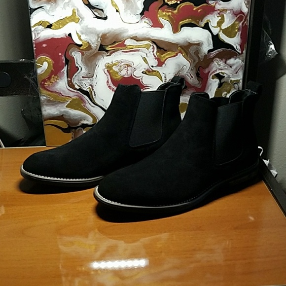 Mens "Ben" Genuine Suede Chelsea Boots - Picture 3 of 8